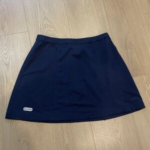 Vintage FILA PerForma Navy Blue Tennis Skirt Side-Zip Size M